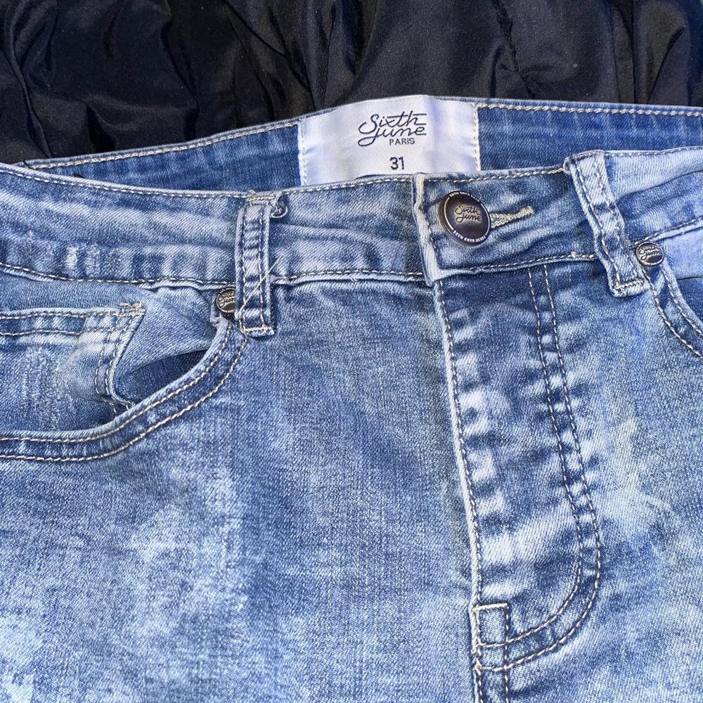 Slim Straight Blue Jeans